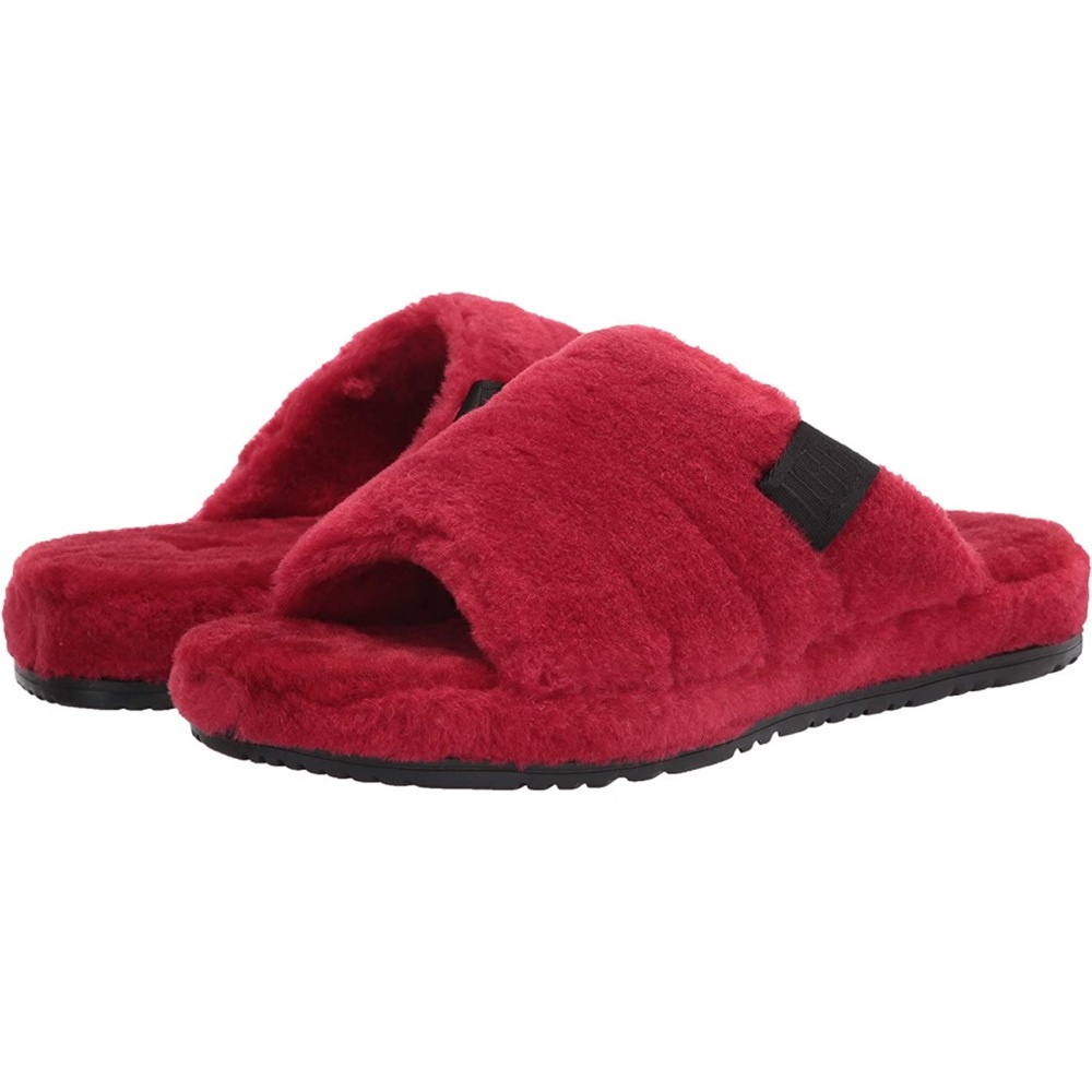 MENS UGG Fluff You Red Slippers